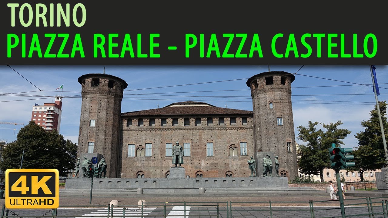 TORINO - Piazza Reale  e  Piazza Castello