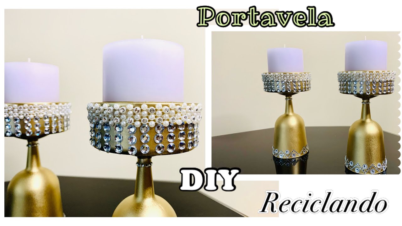 Cómo Hacer PortaVelas De Latas🕯/♻️Reciclando/ DIY Dollar Tree