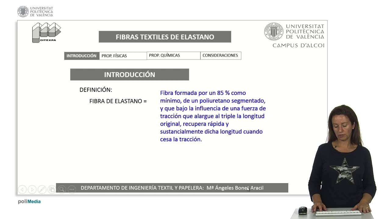 Fibra textil elastano | 26/28 | UPV