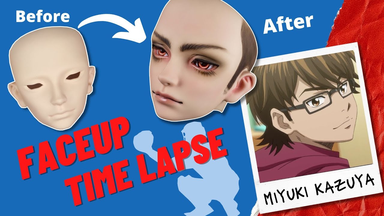 Miyuki Kazuya | Switch Hwayeon | BJD Faceup Time Lapse