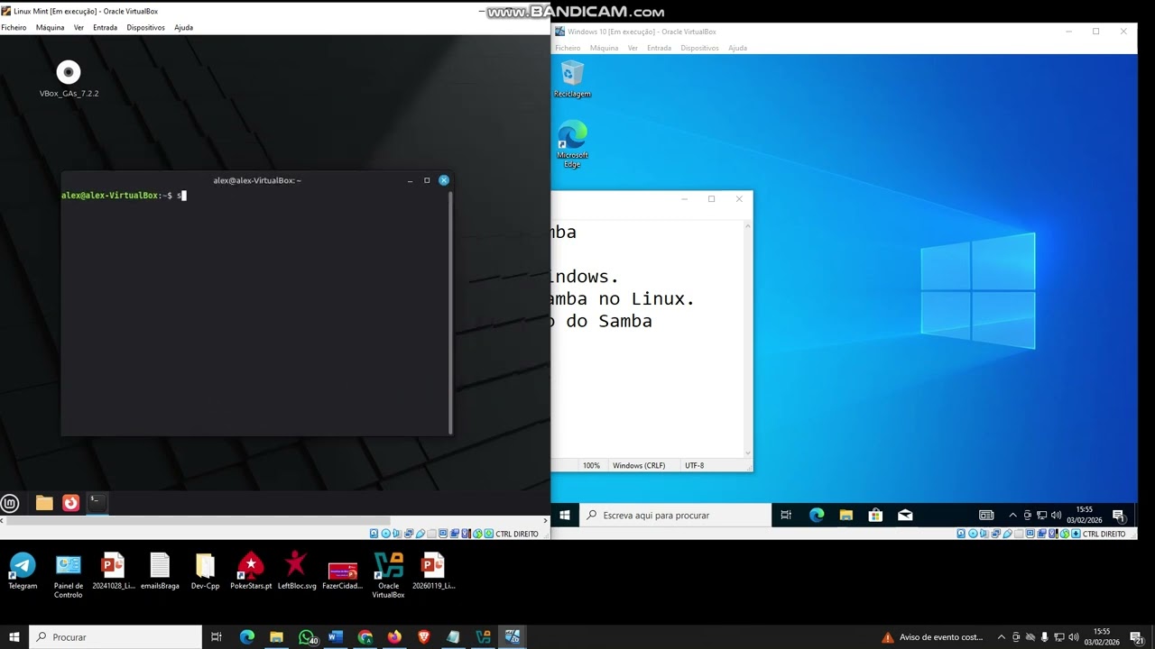 Configuração de máquinas virtuais em rede e partilha (parte 2)