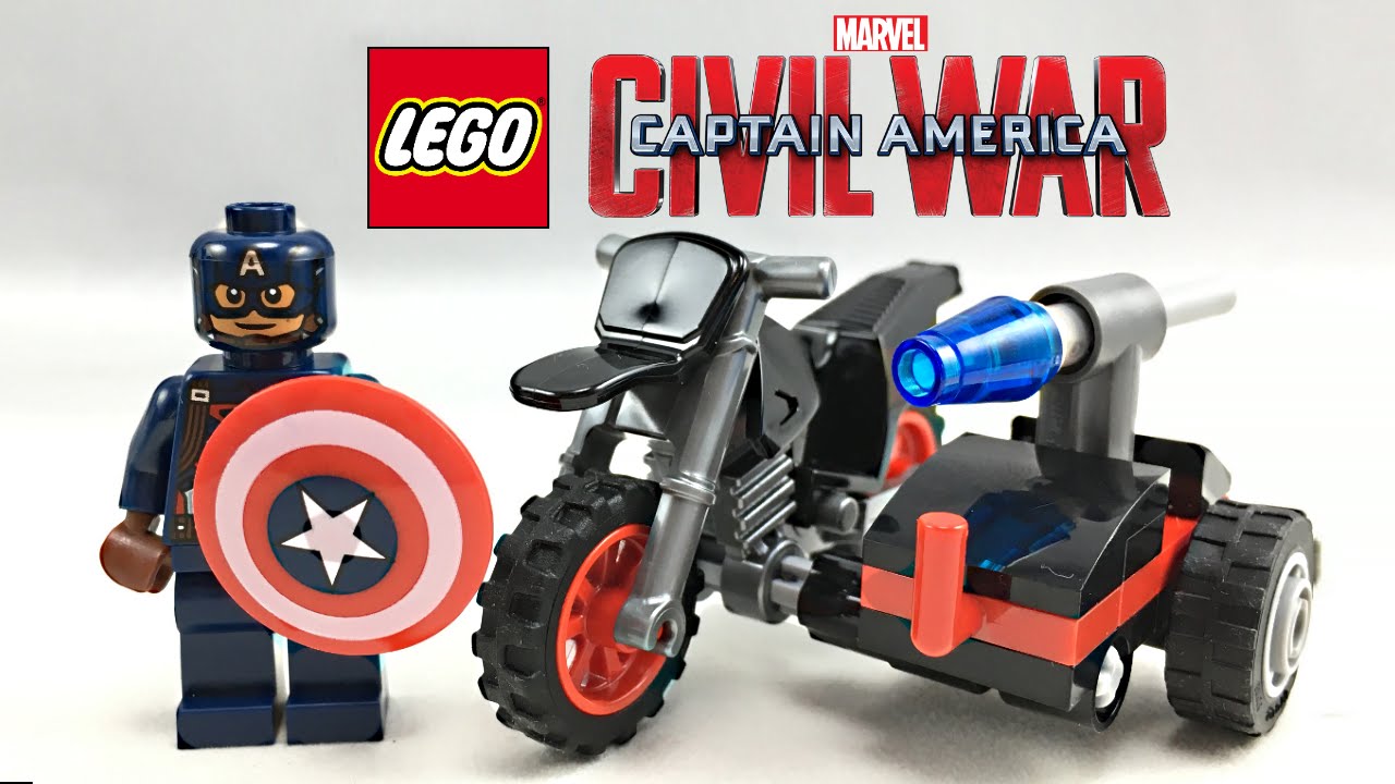 LEGO Captain America Civil War Motorcycle polybag review! 30447