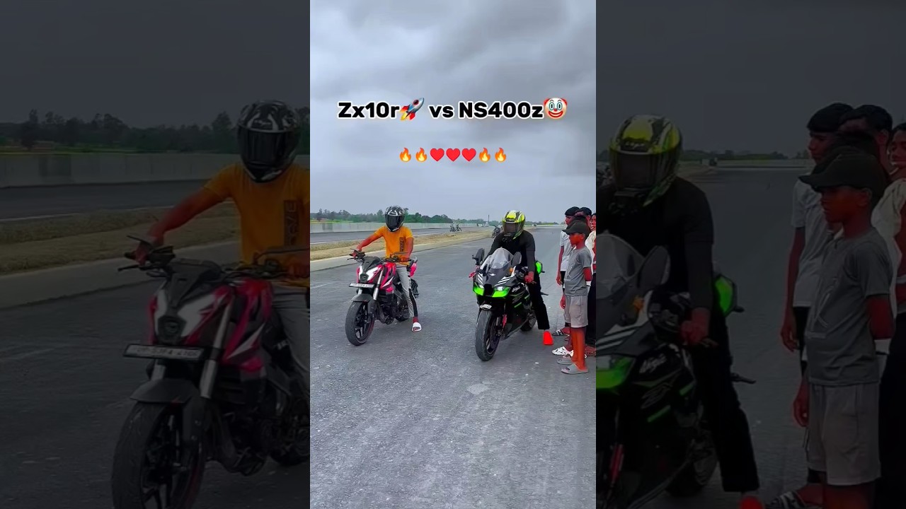 Kawasaki Ninja zx-10r vs pulsar NS 400
