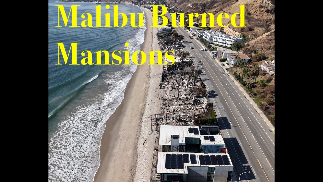 Malibu Fires Don’t Spare The Billionaires Beach. La Plage aux Milliardaires à Malibu a Brûlé.