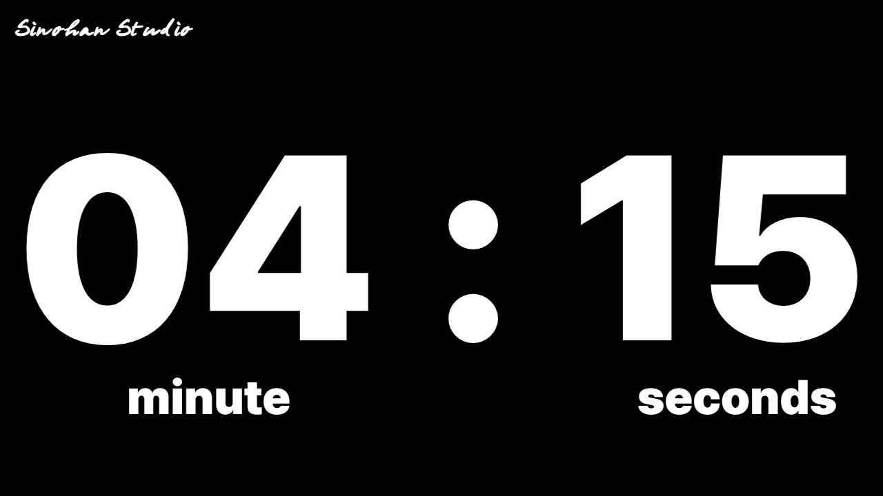 4분 15초 타이머｜4 minutes 15 seconds timer