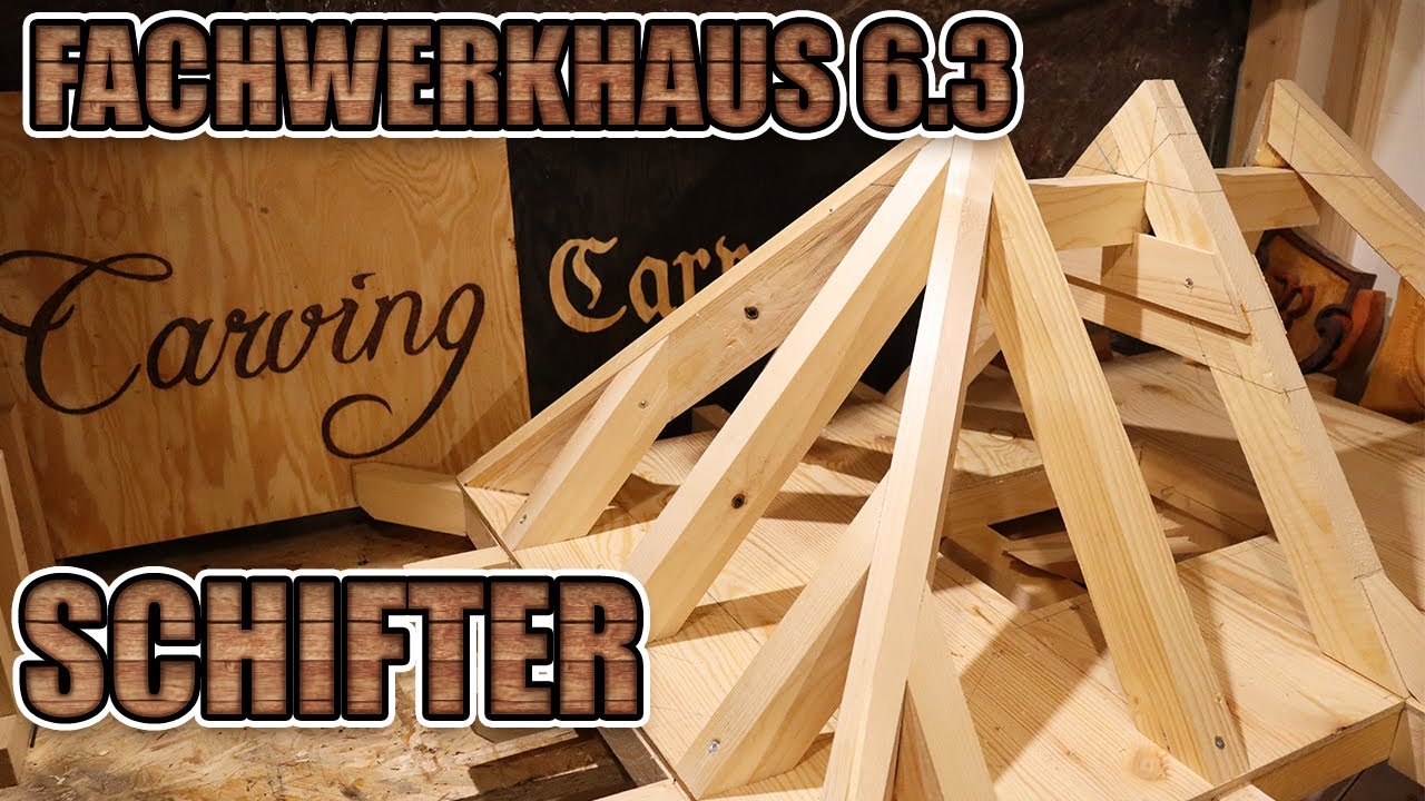Wie baue ich ein Fachwerkhaus - Teil 6.3 - Schifter berechnen und ausarbeiten /Maschinenwinkel