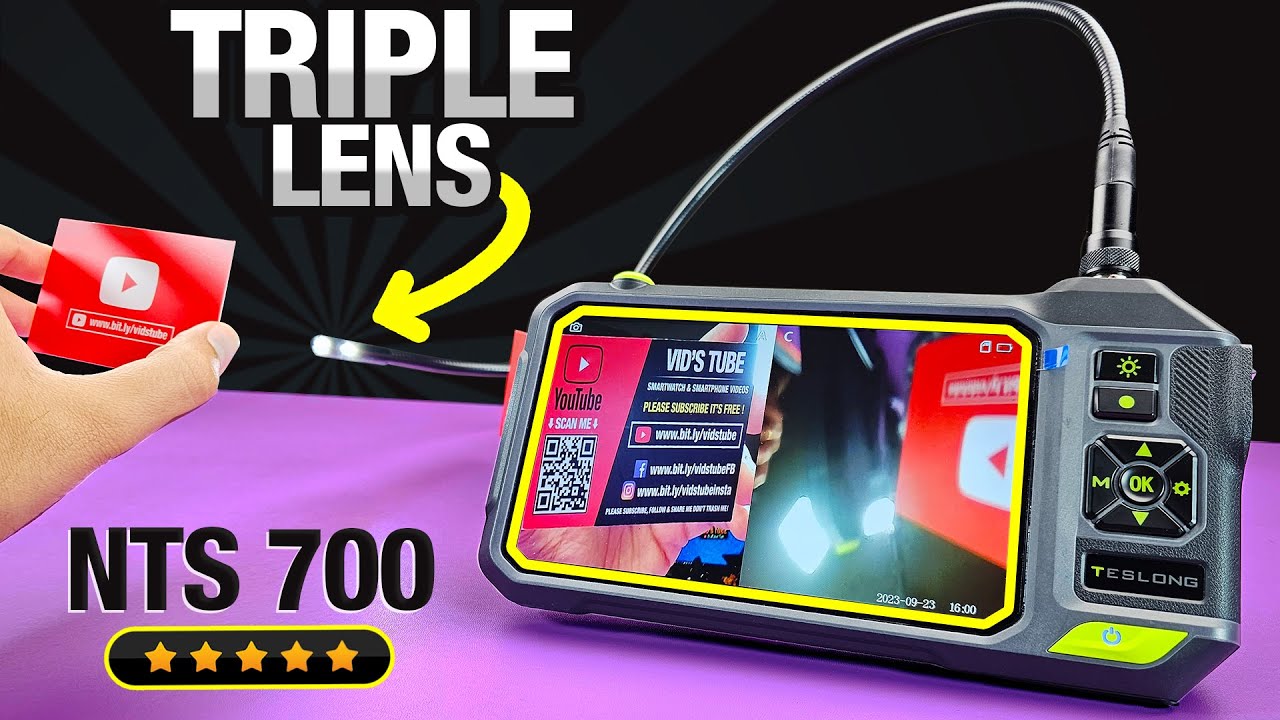 Triple Lens Industrial Inspection Camera! TESLONG NTS 700