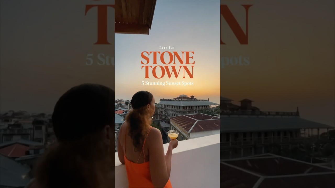 Top 5 Sunset Spots in Stone Town, Zanzibar 🌅 🍹 🇹🇿 #africatravel #zanzibar