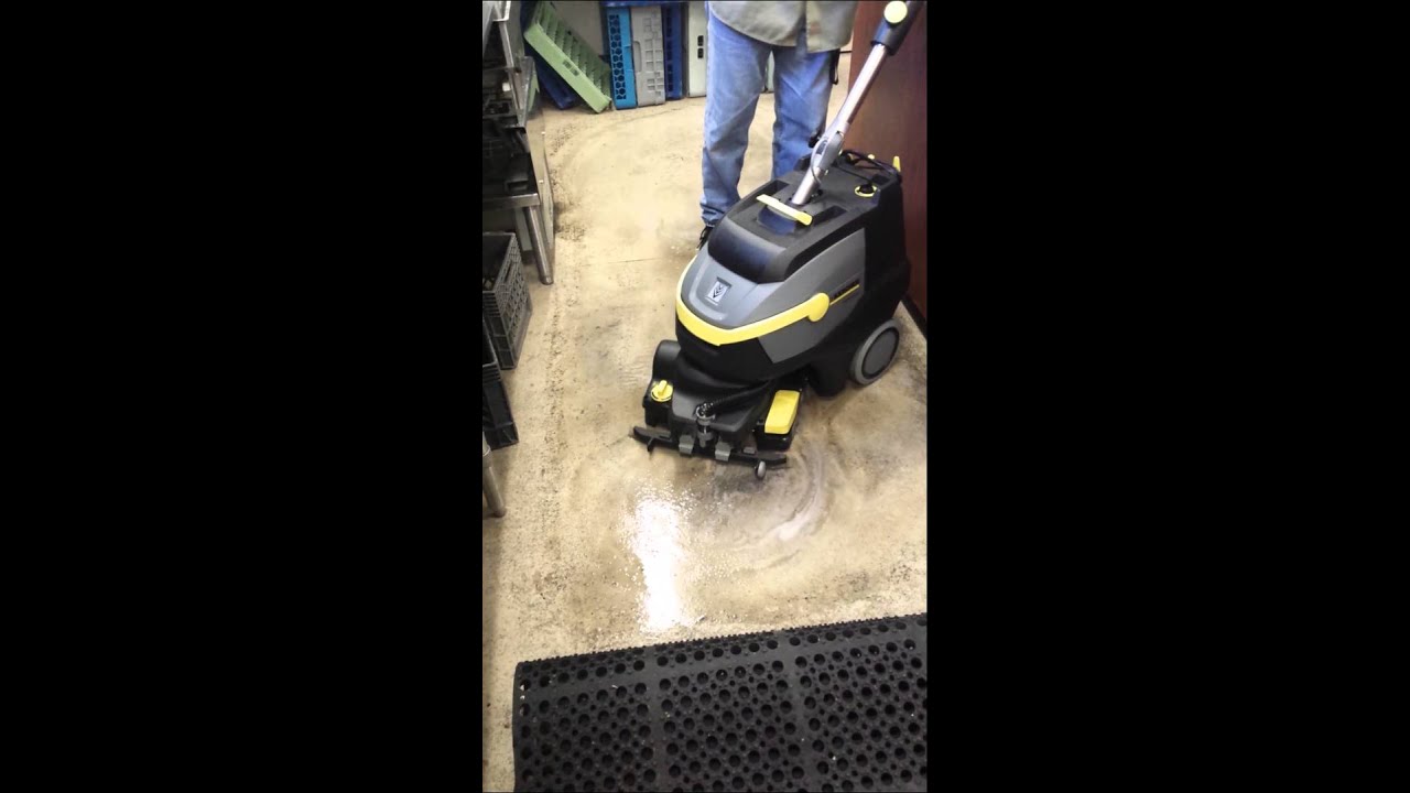 Demo of Karcher BR35/12C Compact Scrubber