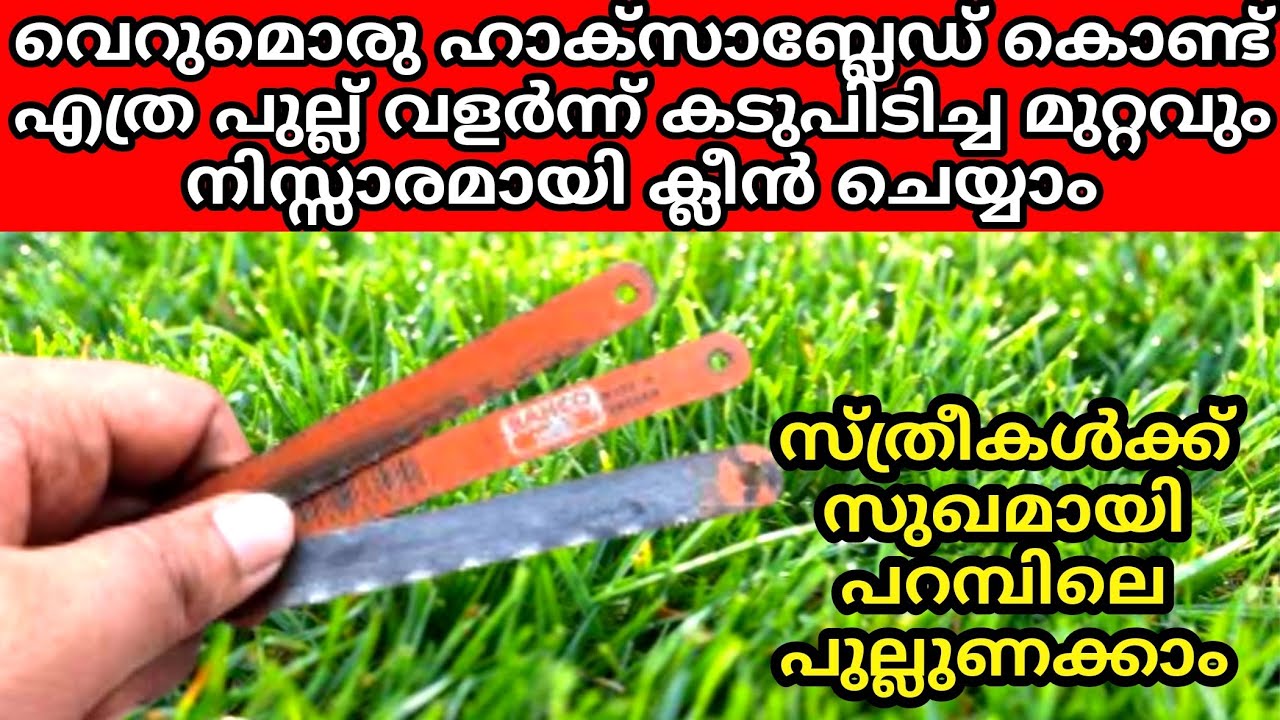 പറമ്പിലെ പുല്ല് ഉണക്കാൻ ഇനി പൈസ മുടക്കേണ്ട | Grass removing tools | Home tips|Tips