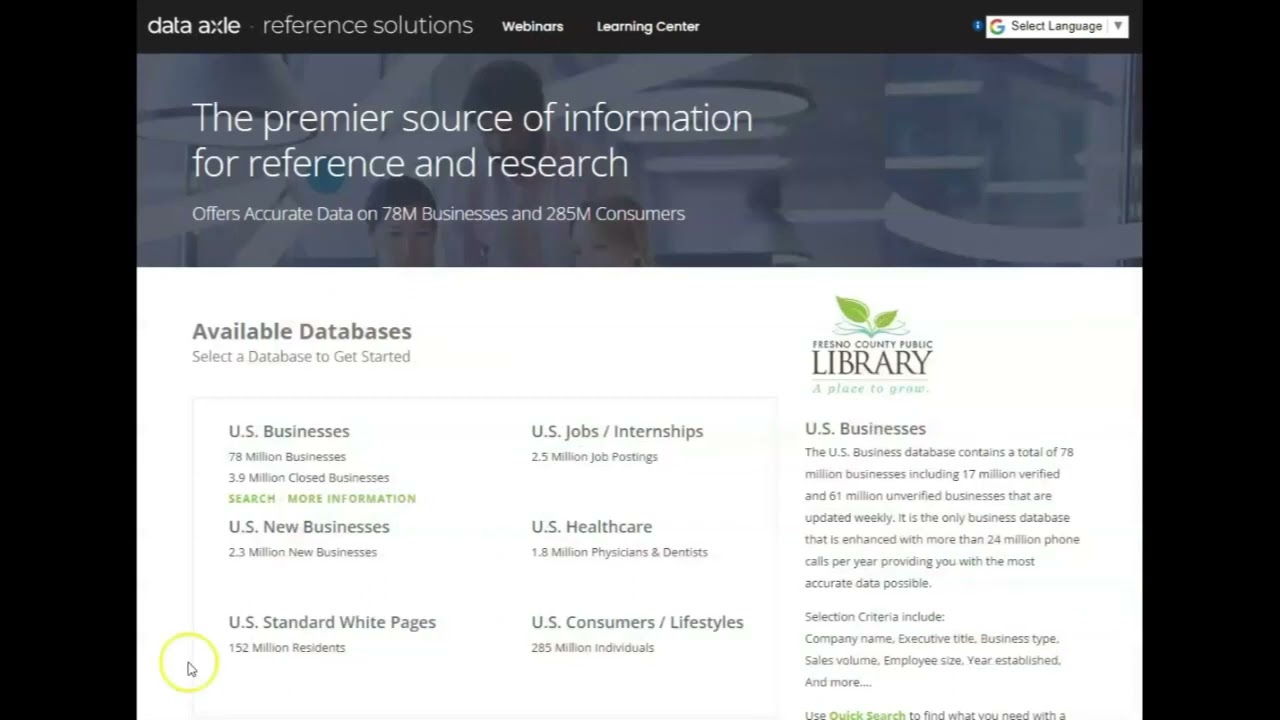 Find business and consumer data with Reference Solutions