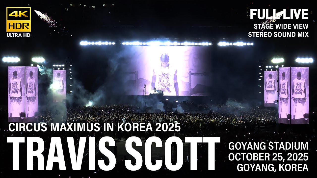 [25/10/2025] Travis Scott | CIRCUS MAXIMUS в Корее 2025 | Полный концерт | 4k60p HDR Стерео Микс
