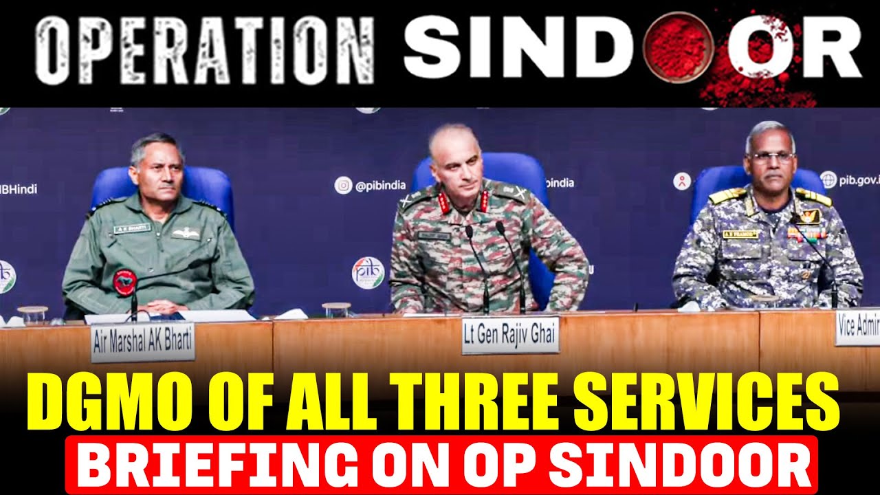 Indian Defence Forces Joint Briefing on Op SINDOOR | Army | Air Force | Navy | Pakistan |India