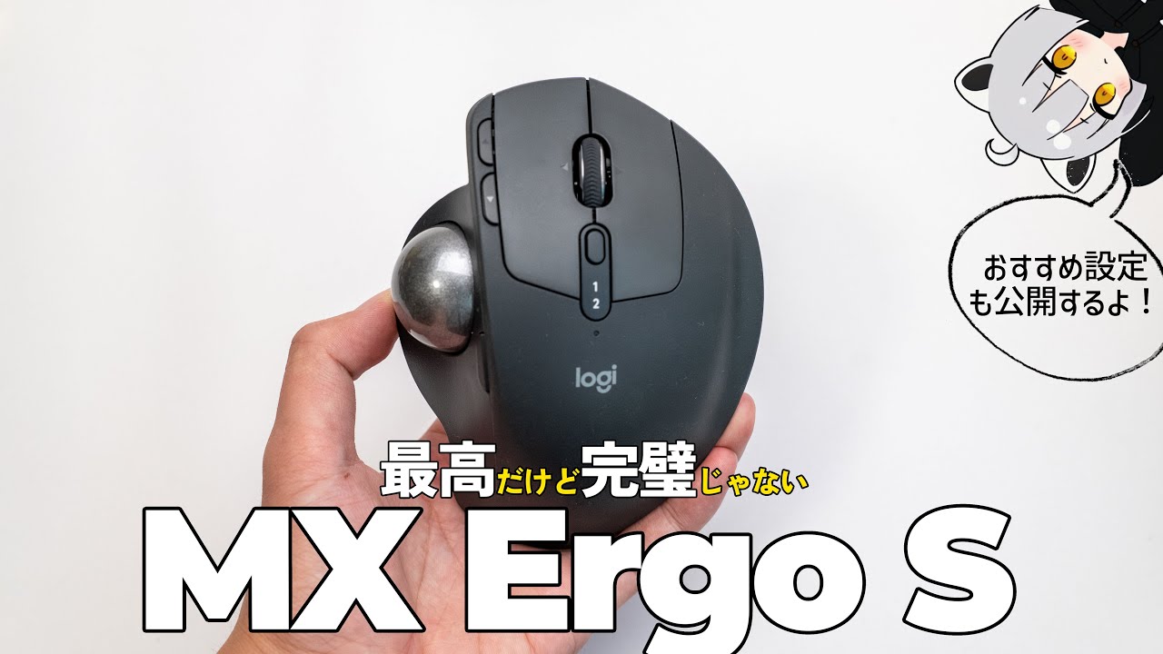 【レビュー＆設定公開】トラックボール挫折経験者がErgo Sを使うようになった理由【MX Ergo S】