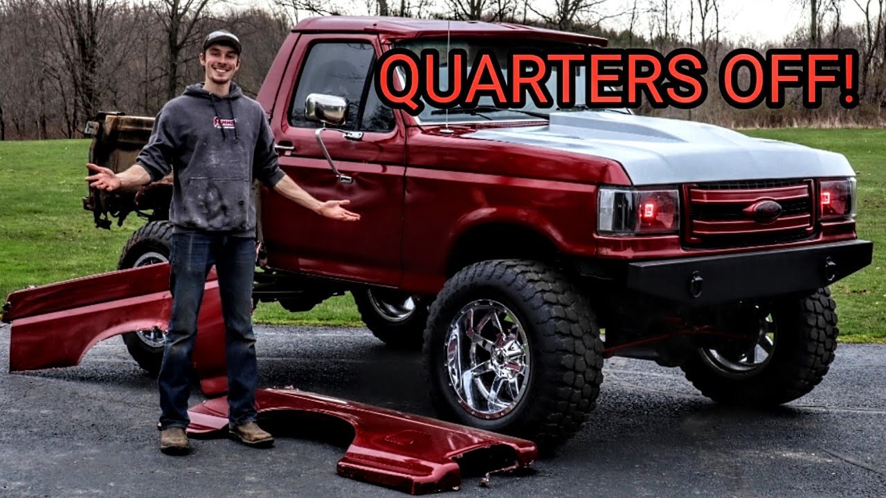 Removing Quarter Panels & Inner Wells On My 87 Bronco! Full Disassembly