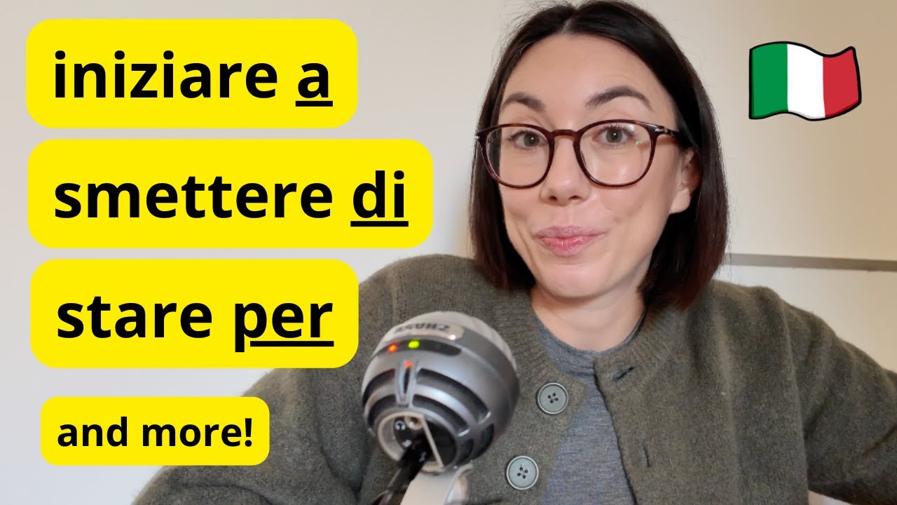 6 Basic Italian verbs you must know to start speaking Italian with confidence! (Subtitles)
