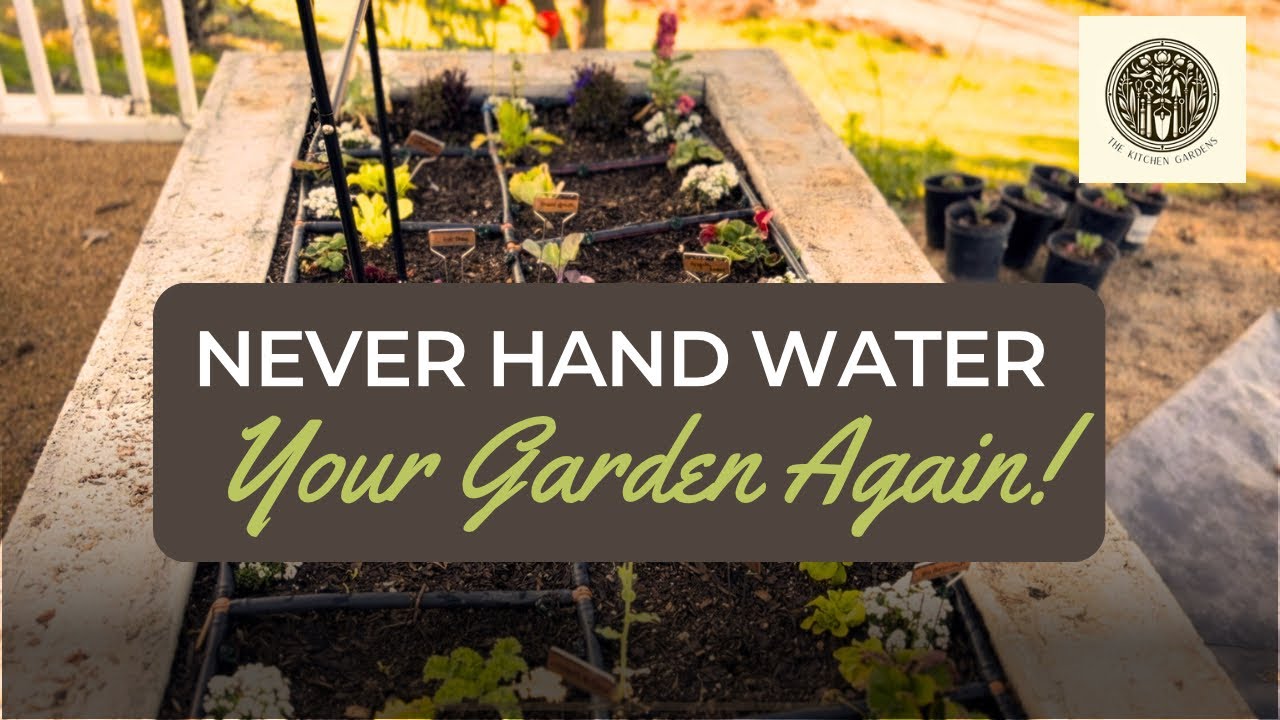 DIY Grid Irrigation System for Raised Garden Bed