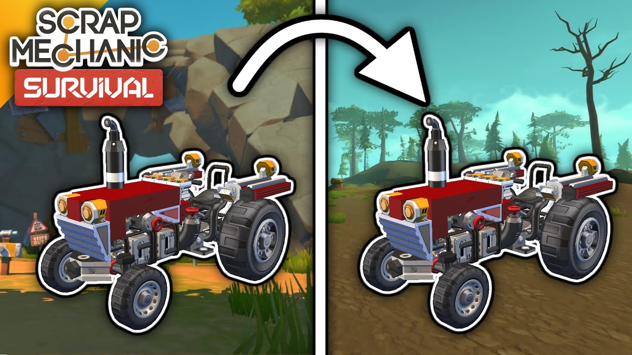 Move Survival Creations Between Worlds in Scrap Mechanic