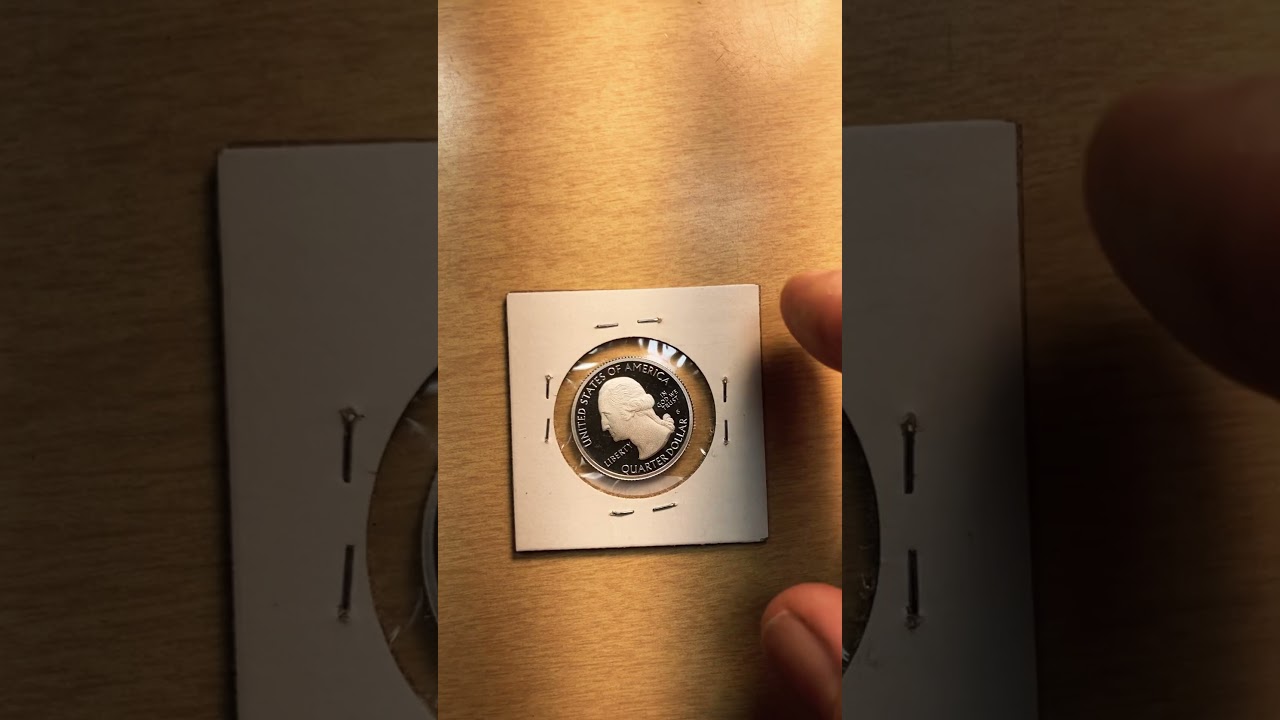 2019 silver quarter Mariana Island in reverse #follow #coin #uscoins #subscribe #viral