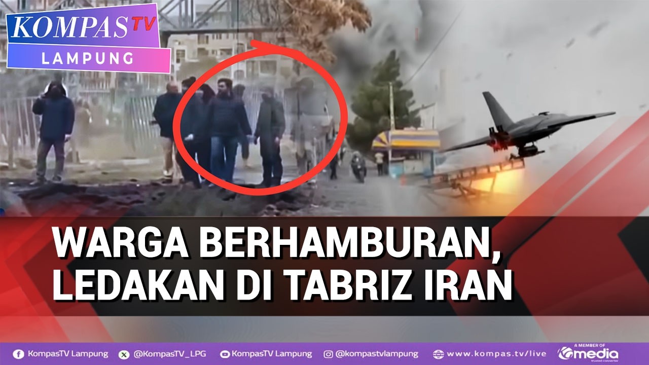 Serangan Udara Israel Hantam Tabriz Iran, Warga Panik Berhamburan