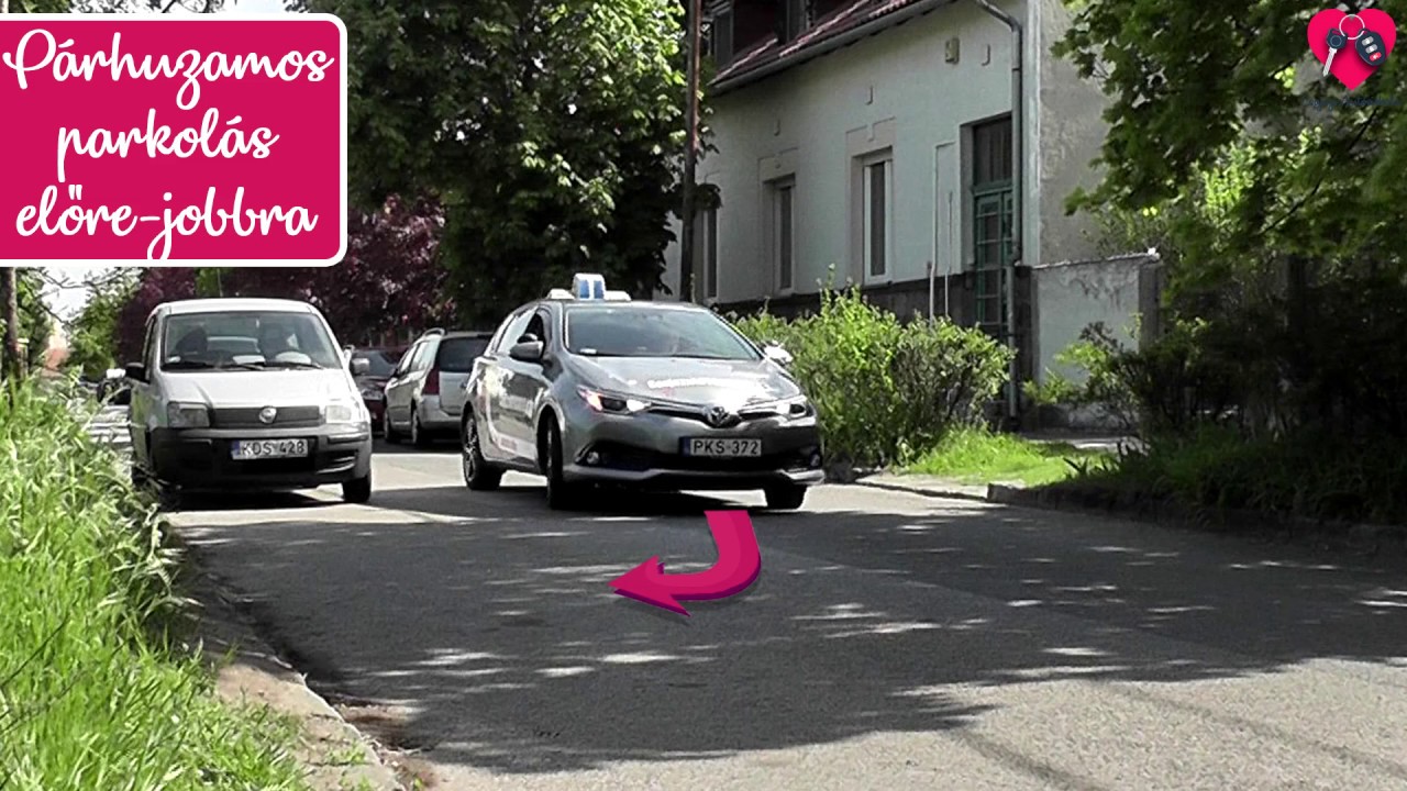 Párhuzamos parkolás előre jobbra - Csajszi autósiskola