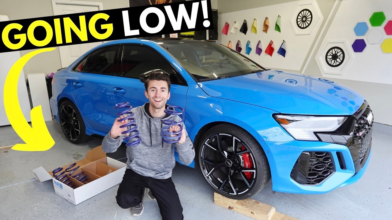 Занижаем наш новый Audi RS3 8 лет! *Гарантируем лучший вид!