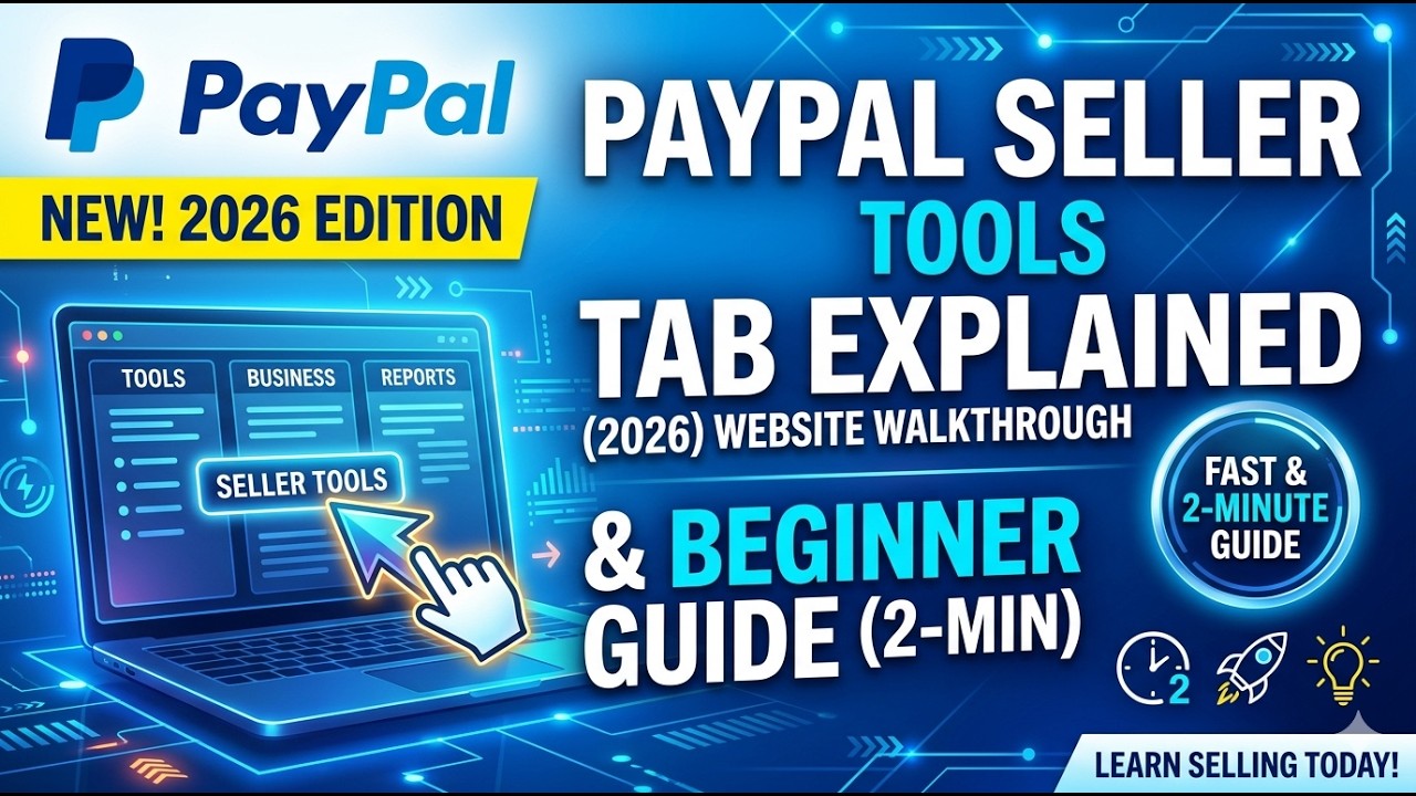 PayPal Seller Tools Tab Explained 2026 Website Walkthrough & Beginner Guide 2 Min
