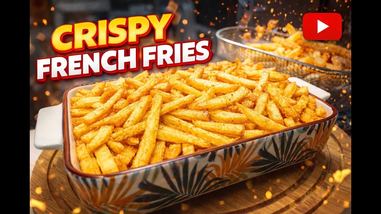 Ultra Crispy French Fries ' Secret Trick for Perfect Crunch 🍟/ راز طلایی ترد شدن سیب‌زمینی سرخ‌کرده