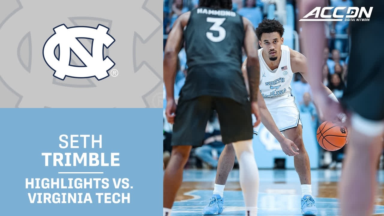 North Carolina's Seth Trimble Highlights vs. Virginia Tech