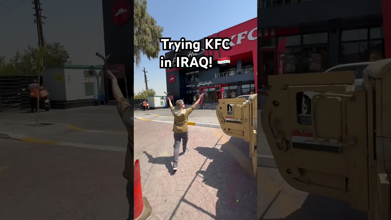 Trying KFC in Iraq! #iraq #baghdad #travelvlog #kfc #travel