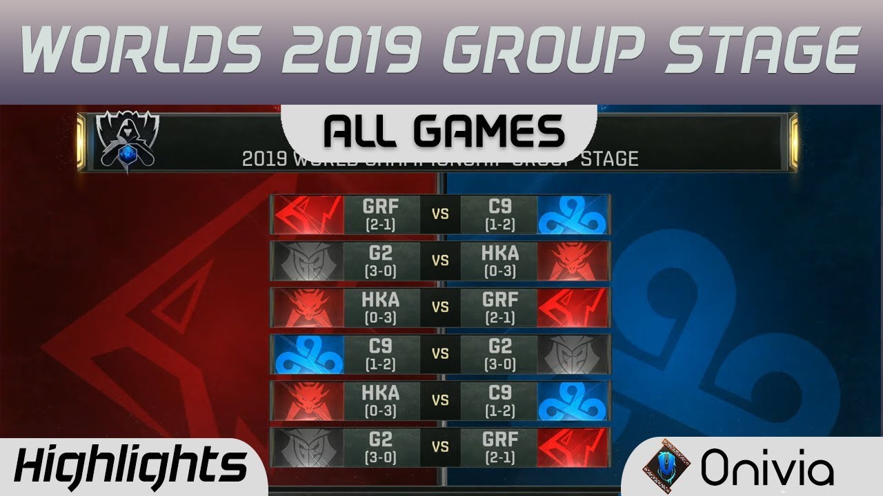 Group Stage Day 6 Full Day Highlights Worlds 2019 By Onivia