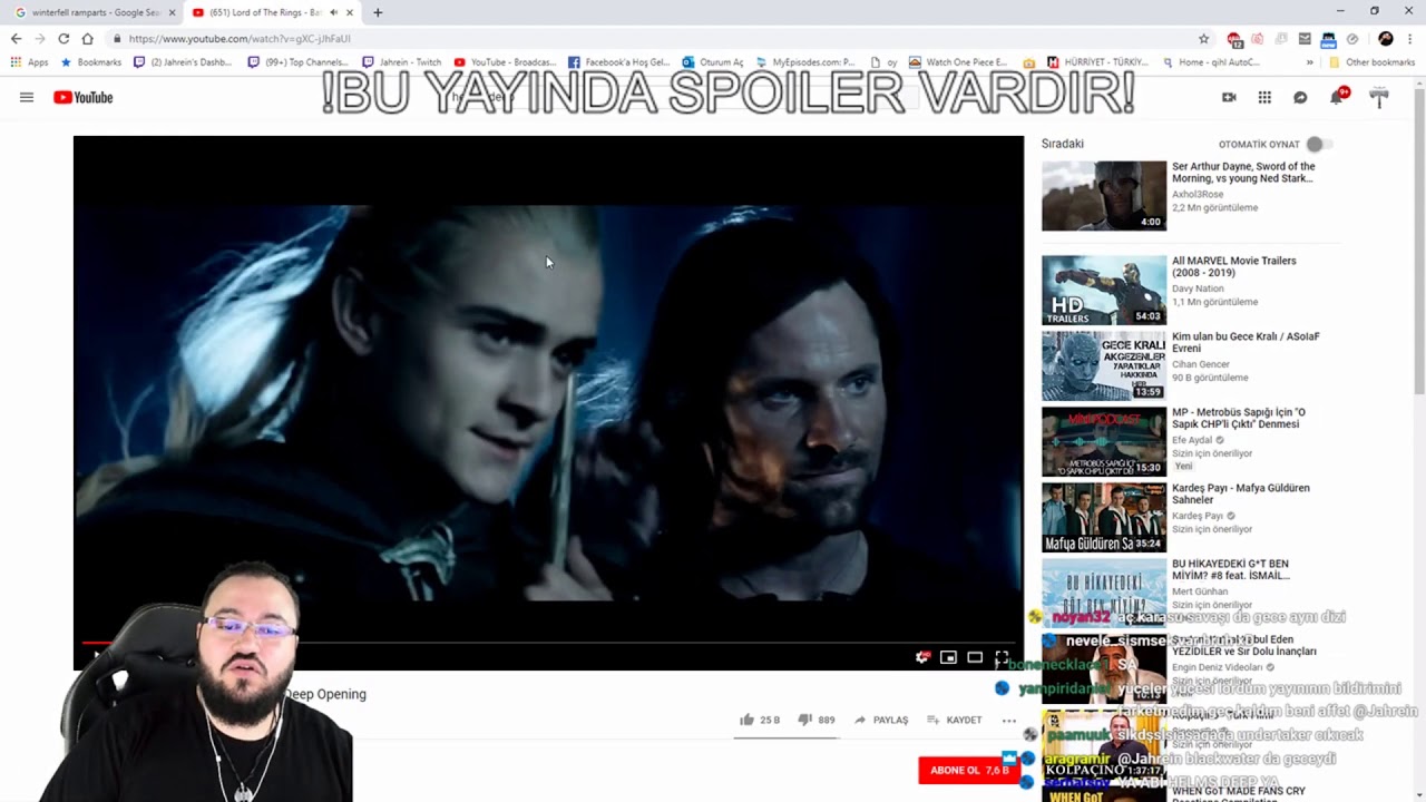 Jahrein | Game Of Thrones 8.Sezon Tartışması Yapıyor KOMEDİ!