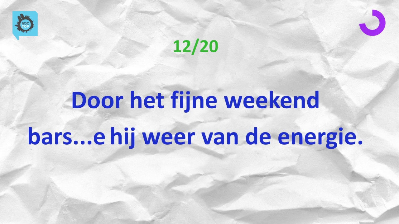 Oefenzinnen verleden tijd