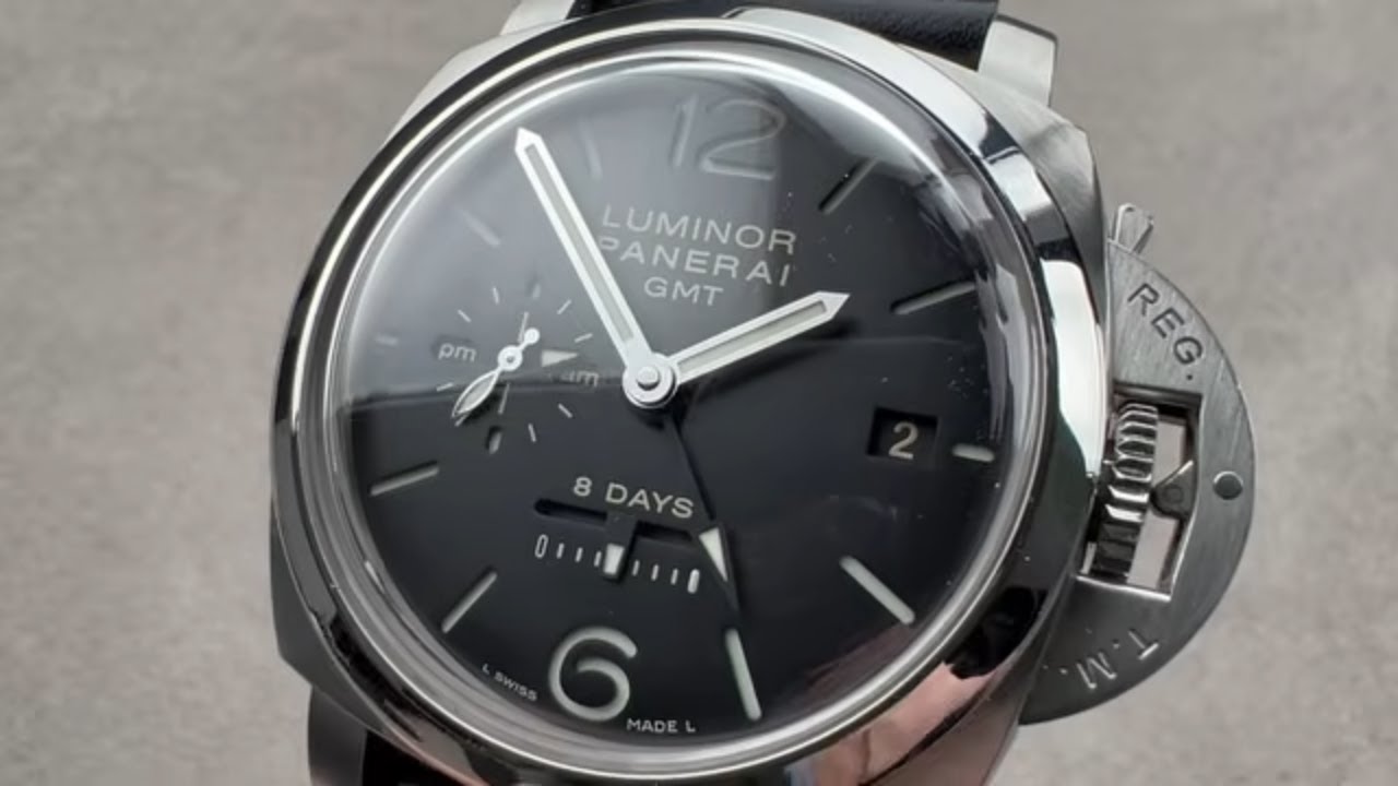 Panerai Luminor 1950 8 Days GMT PAM 233 Обзор часов Panerai