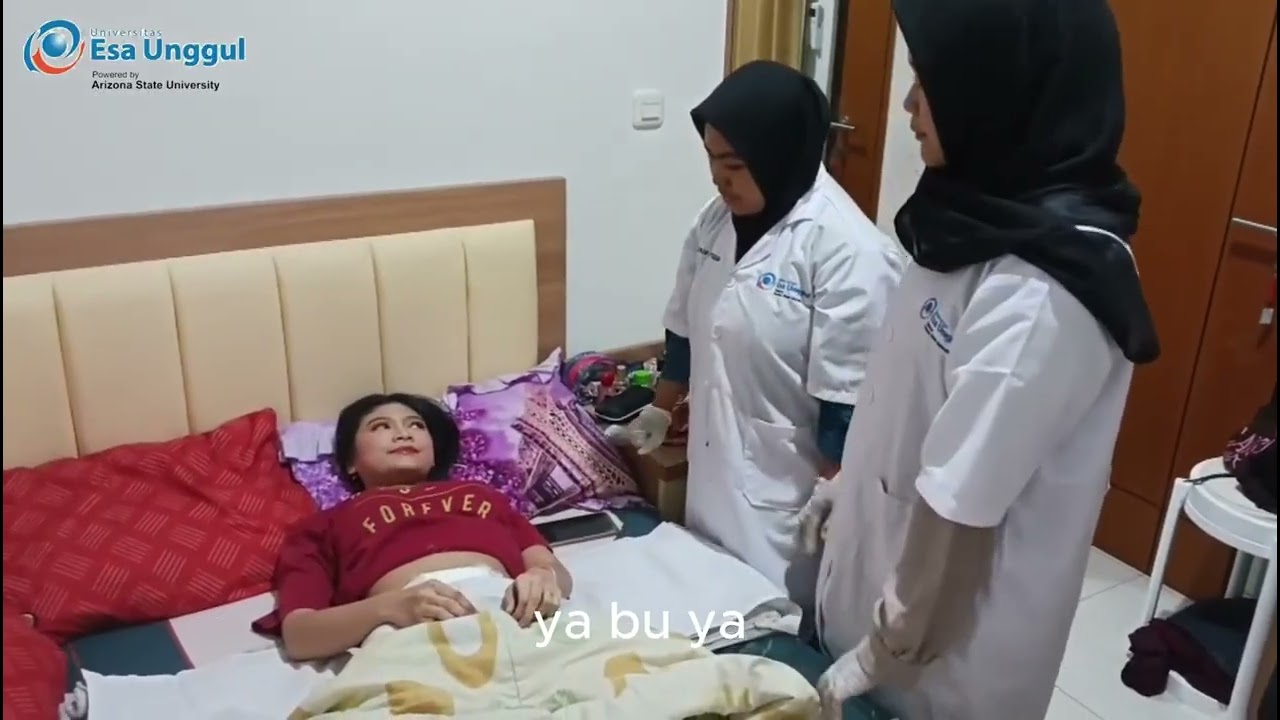 Pemasangan gurita tali dan gurita perekat pada ibu post partum