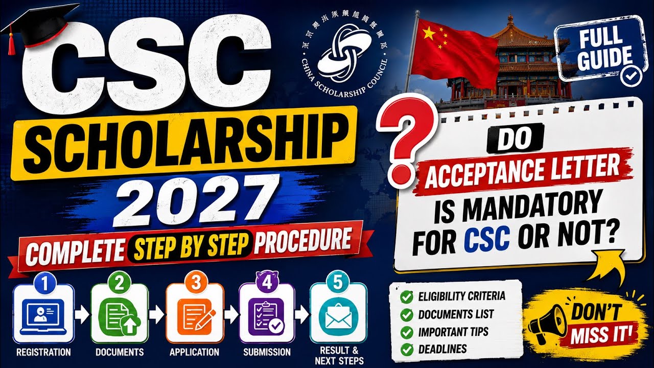 CSC Scholarship 2027 | Complete Step by Step guidance for Pakistani students | Edu path pk