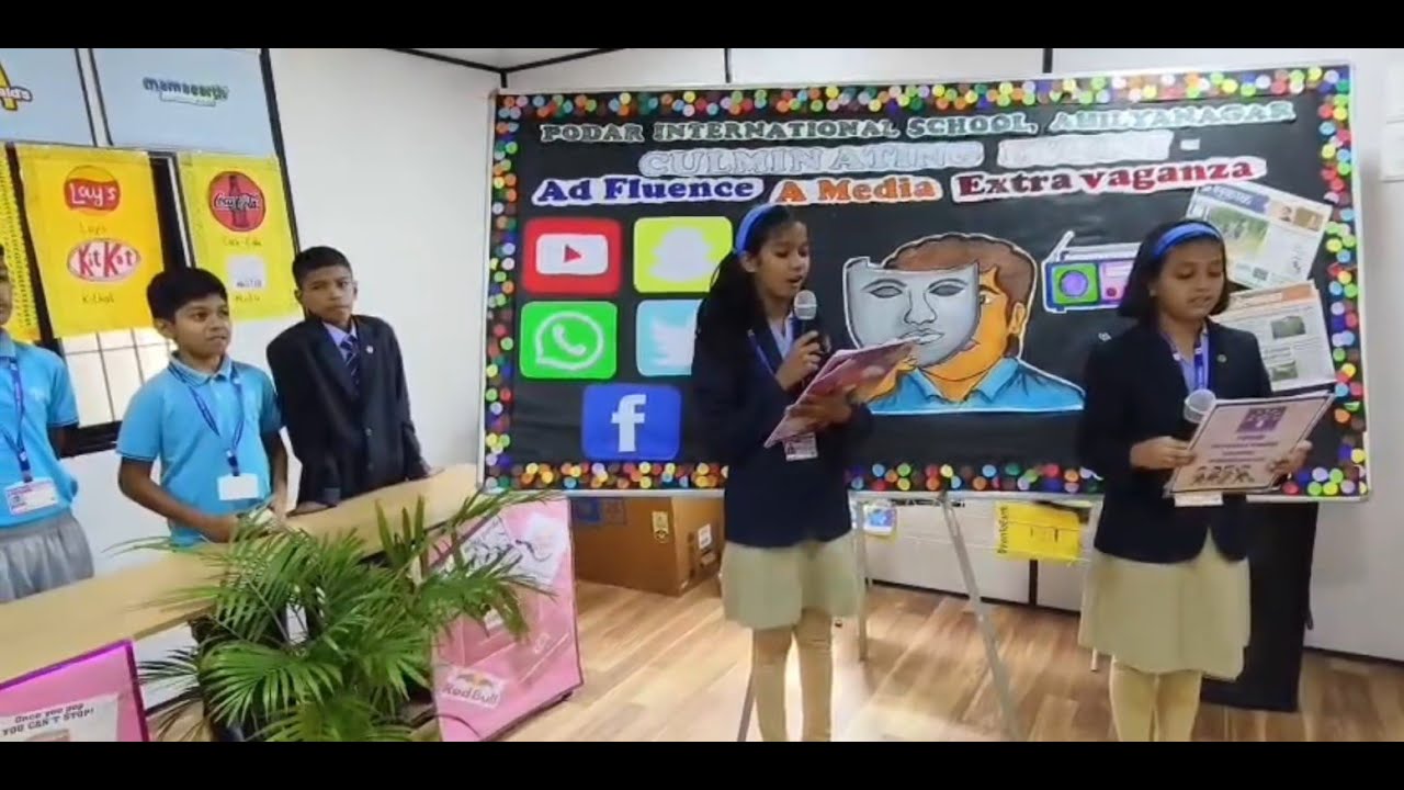 Culminating Event- AdFluence–A Media Extravaganza, Theme- MEDIA UNMASKED- Podar International School