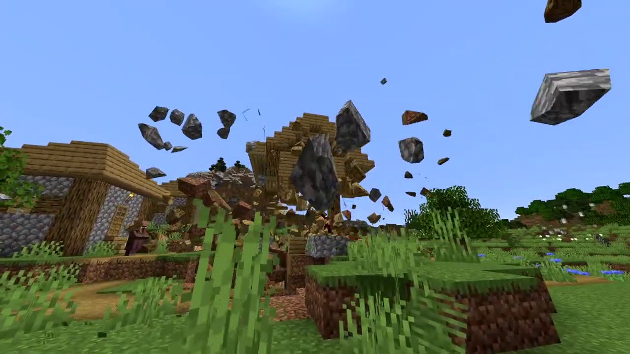 Räjäytetään minecraft paikkoja fysiikka-modilla