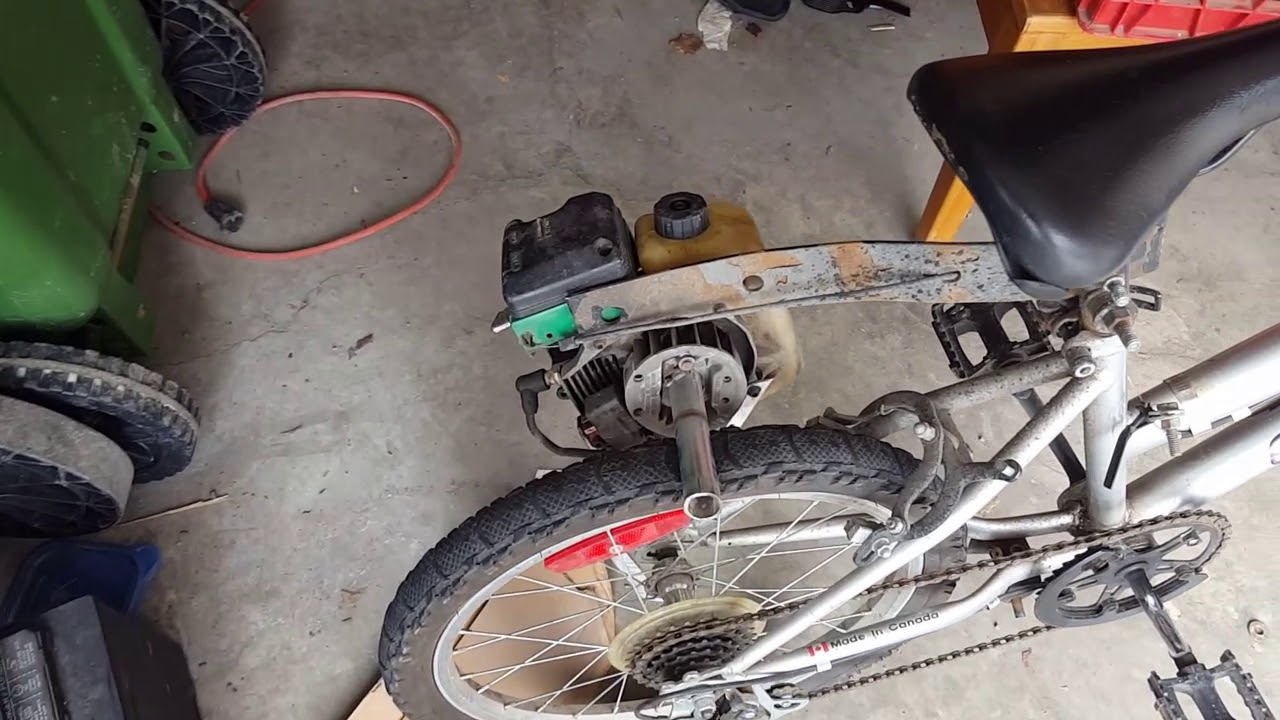 How to make a weedeater bike (no welding)
