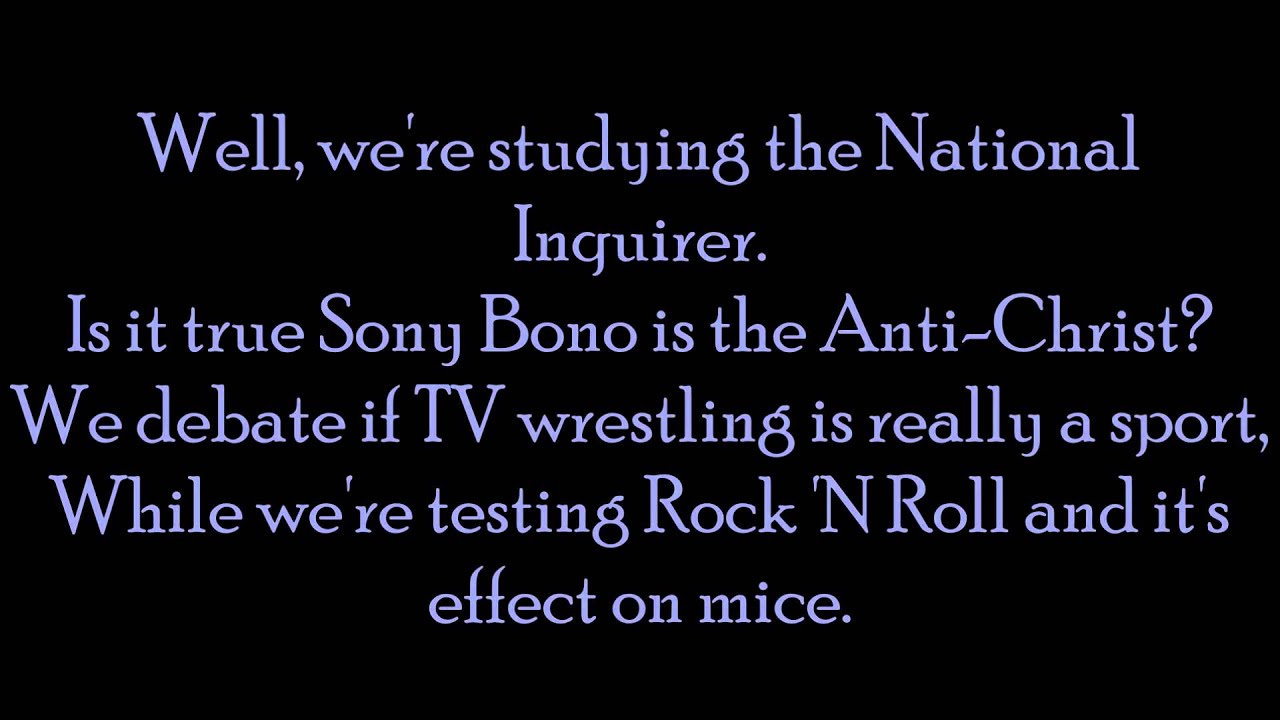 Great Big Stupid World- Randy Stonehill (Lyrics)