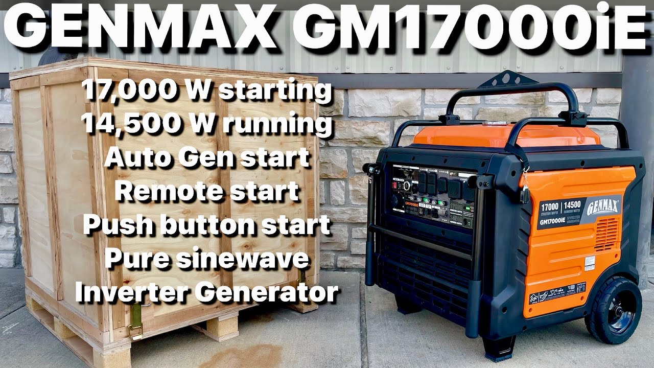 Распаковка GENMAX GM17000iE: 17000 Вт (запуск) / 14500 Вт (работа)