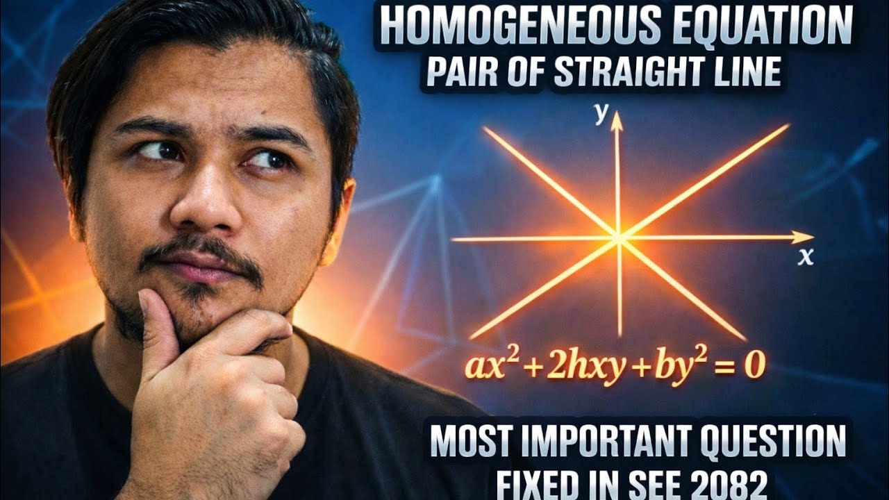 Pair of straight Lines( part 2) || class 10 optional math | Homogeneous Equation |