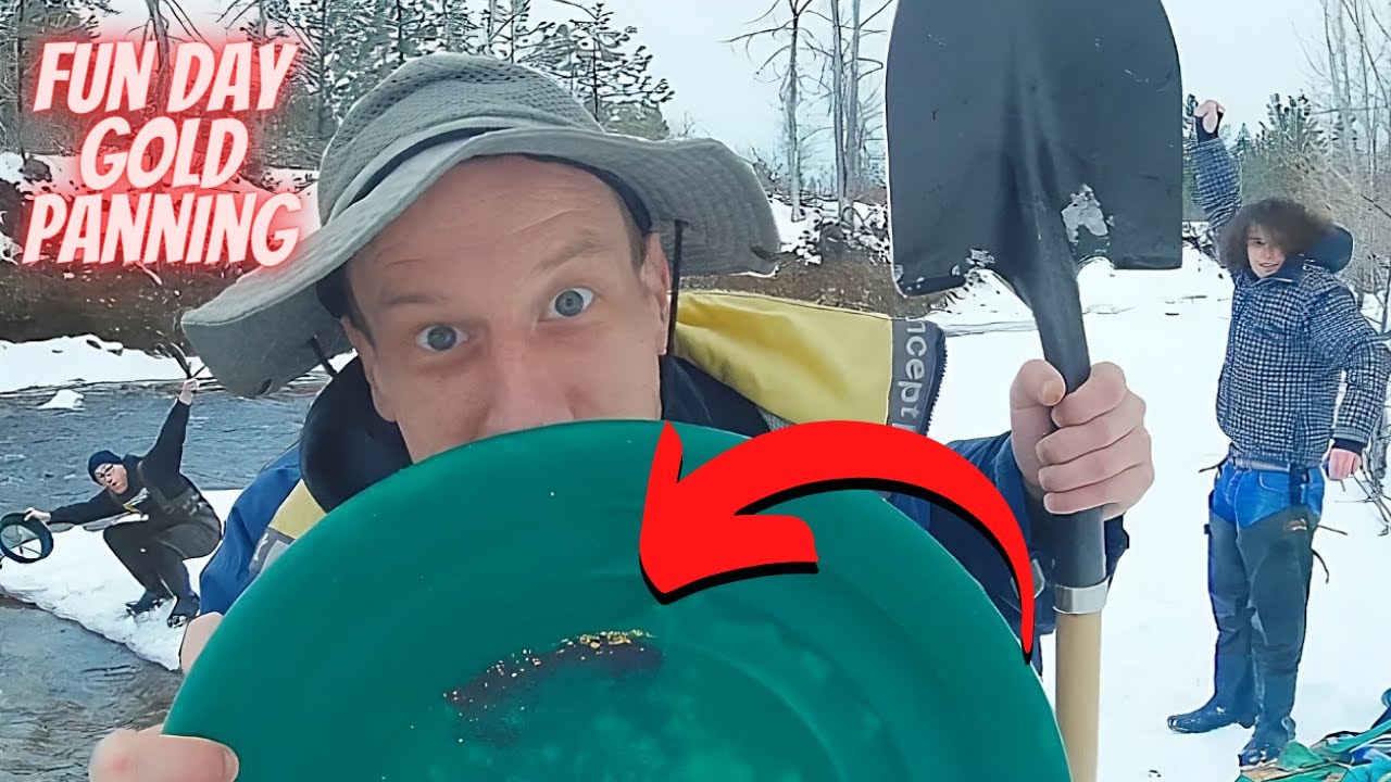 Amazing Day Winter Gold Panning With The Gold Panners!
