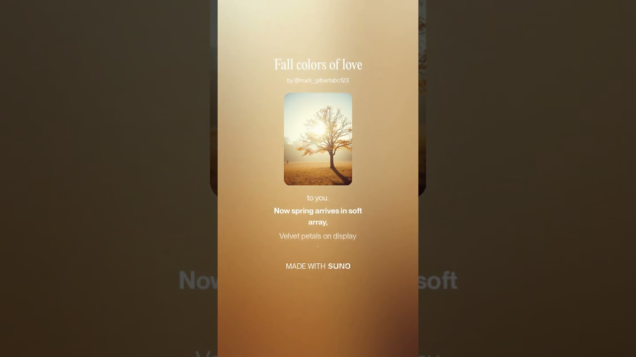 Fall colors of love