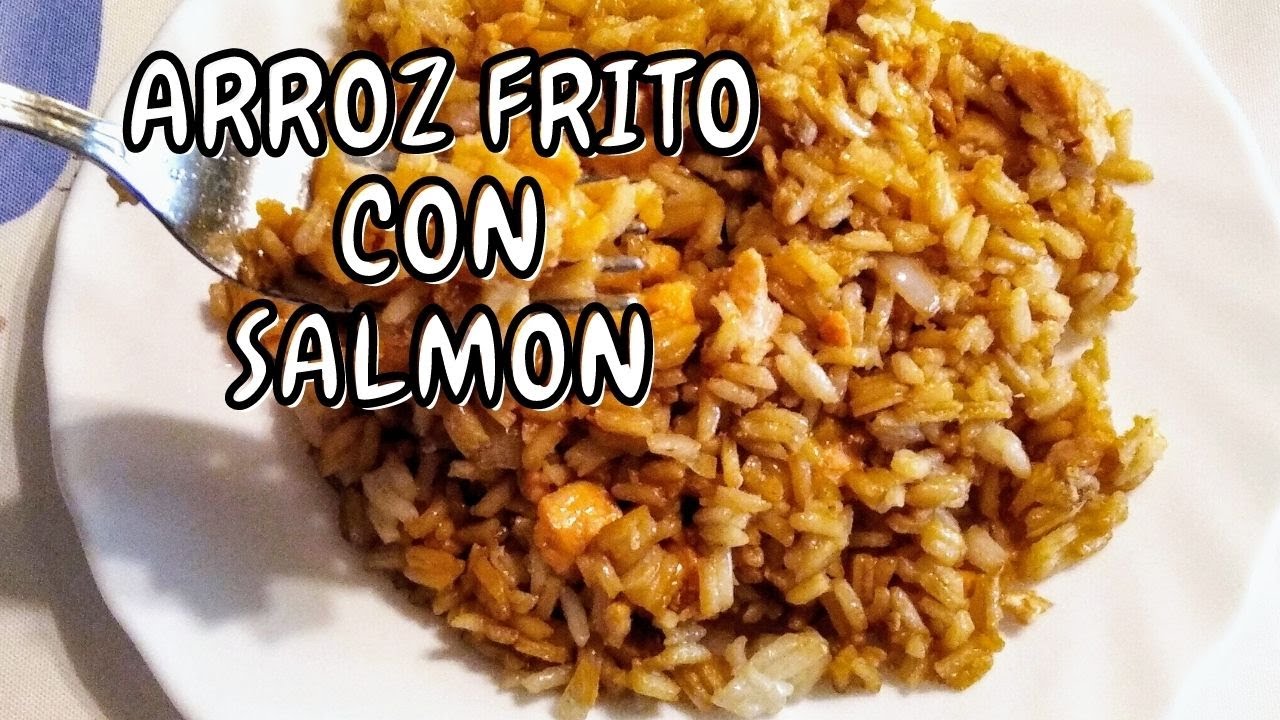 ARROZ FRITO con SALMON/Receta de arroz frito con salmon/Heidi's Channel