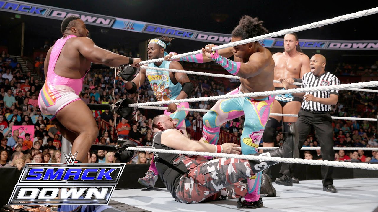 The New Day & Big Cass против The Vaudevillains & The Dudley Boyz &mdash; 8-Man Tag: SmackDown, 19 мая ...
