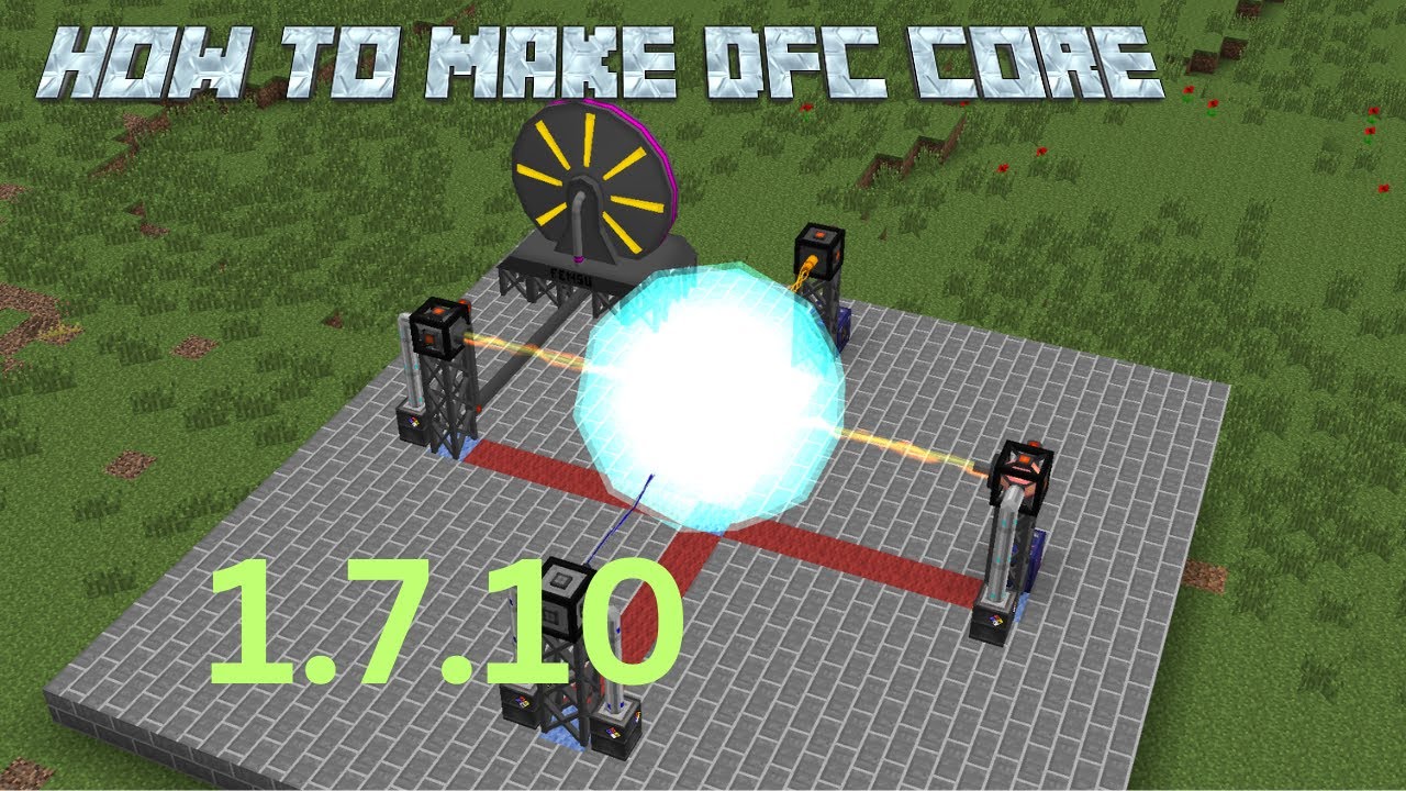 How to make a DFC core reactor in 1.7.10 Hbm nuclear tech mod tutorial