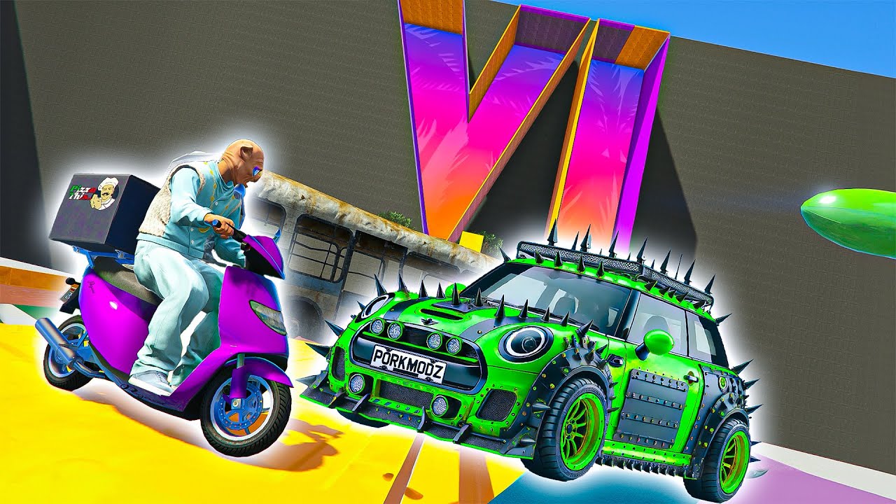 GTA 6 VS CARS !!! 🐷 GTA 5 ONLINE