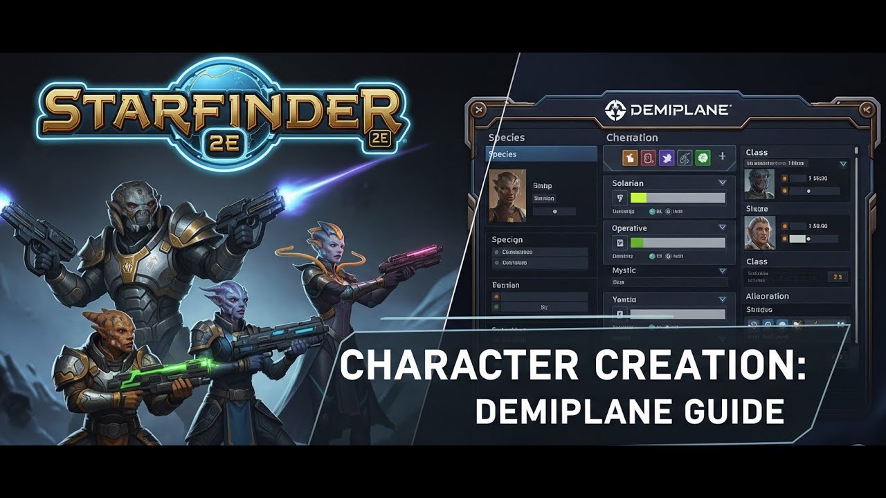 How to Create a Character in Starfinder 2E