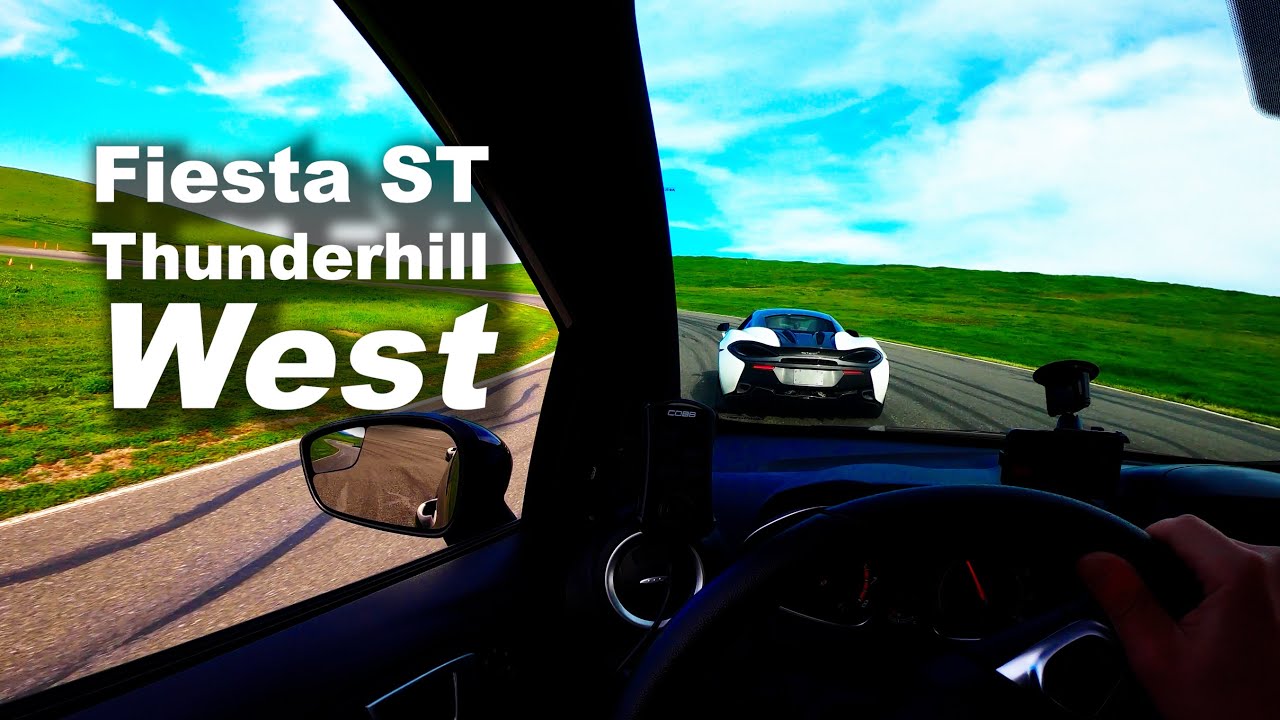 Fiesta ST sets track record then chases a McLaren @ThunderhillRacewayPark West
